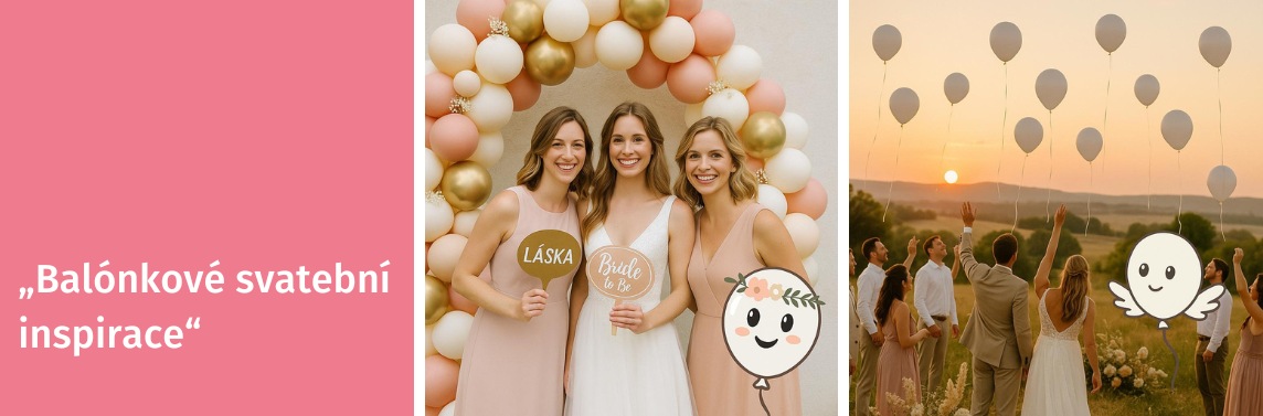 1 Balonky na svatbu
