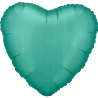 Balnek fliov srdce satnov nefritov 43 cm