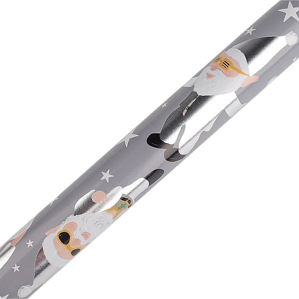 Balící papír vánoční metalický 0,7x2m