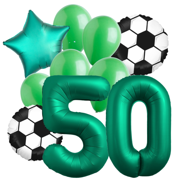 Balónkový buket Fotbal číslo 50