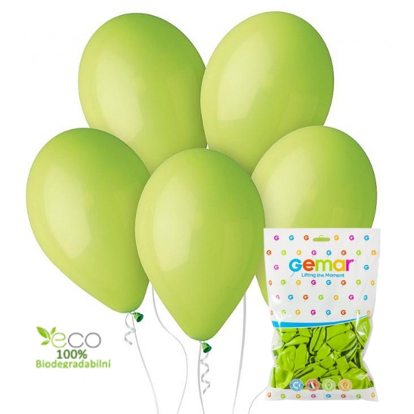 Balónky latexové pastelové pistácie 30 cm 100ks