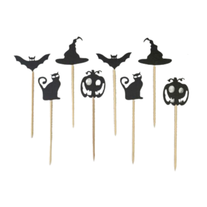 HALLOWEEN dekorace na cupcakes a dorty 8ks