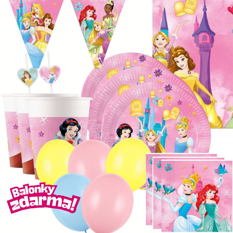 Party set - Princezny Disney - pro 6 osob