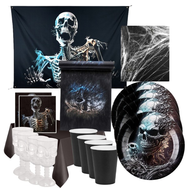 Party set - výzdoba na Halloween ve stylu Horror 44ks
