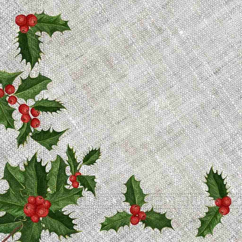 Ubrousky papírové se jmelím 33x33 cm 20 ks