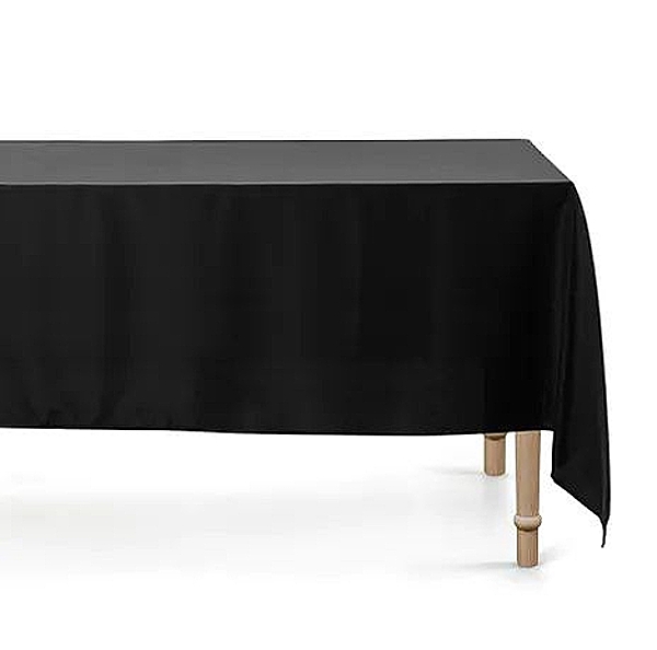 Ubrus černý matný látkový 180 x 300 cm