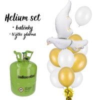 Helium set - Krtiny - balonkov buket - holubice s balonky