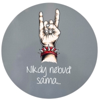 Samolepka "Nikdy nebu sama" - punk ed 10 cm