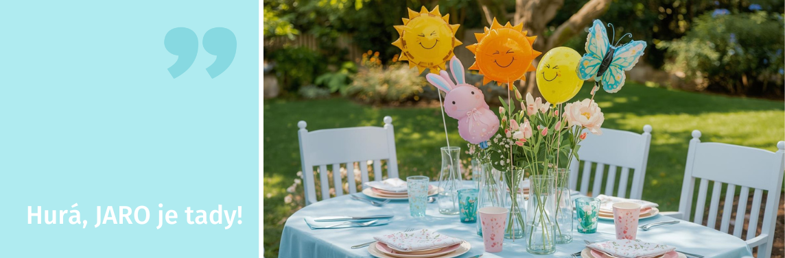 Jaro stolování,dekorace