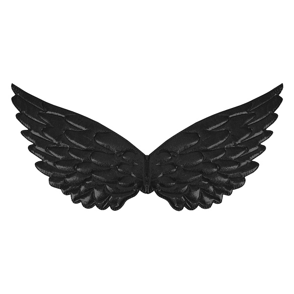 Andělská křídla černá 44x22 cm
