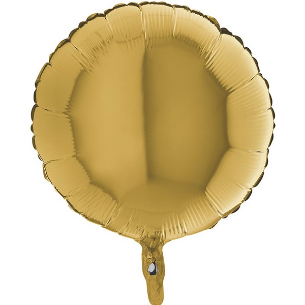Balónek fóliový kruh zlatý