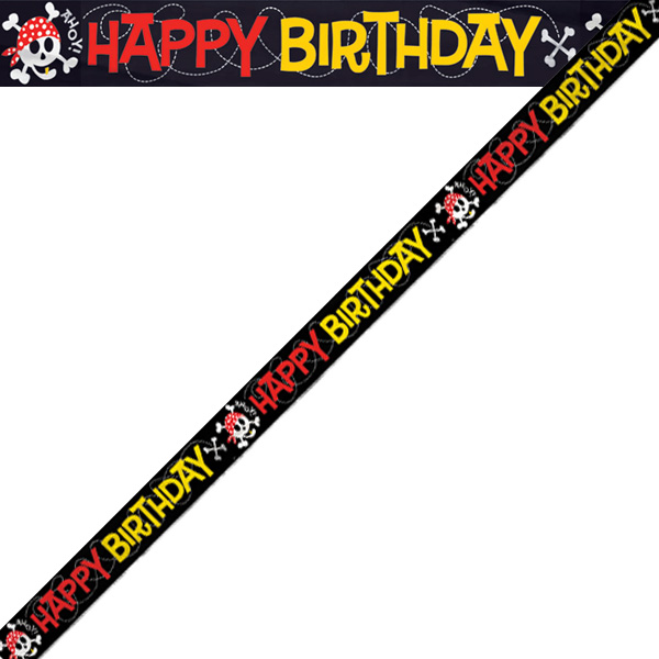 Banner fóliový Happy Birthday Pirát 365 cm