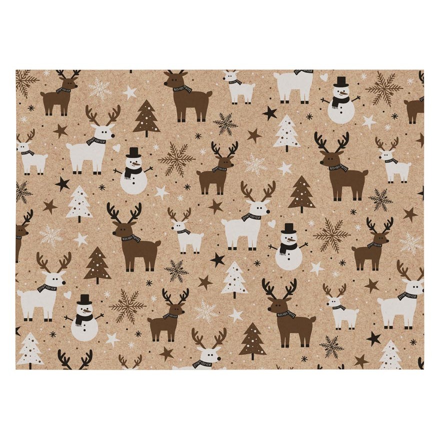 Balící papír sobíci 100x70 cm