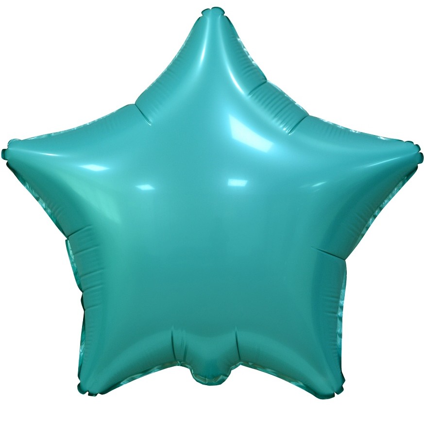 Balónek fóliová hvězda tyrkysová 48cm