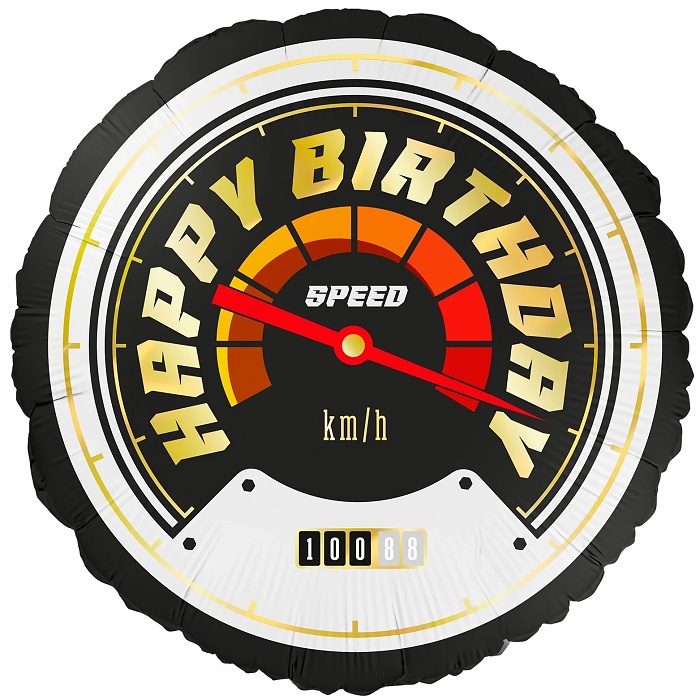 Balónek fóliový HB závodní auto 45 cm