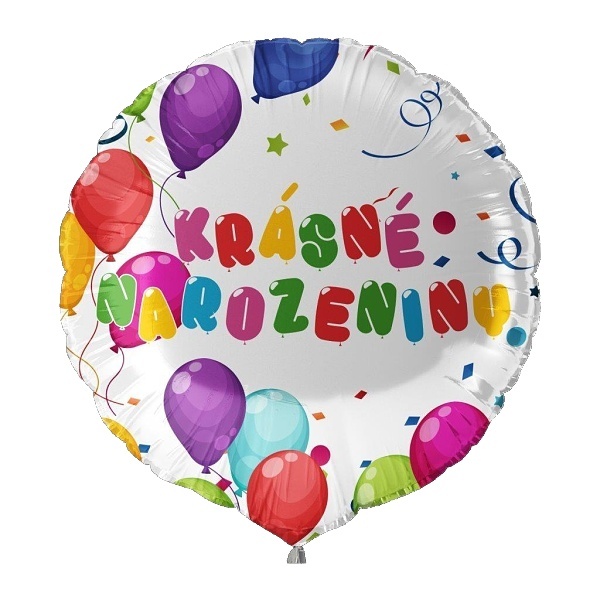 Balónek fóliový Krásné narozeniny 45 cm