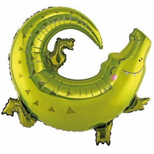 Balónek fóliový Krokodýl 80x71 cm
