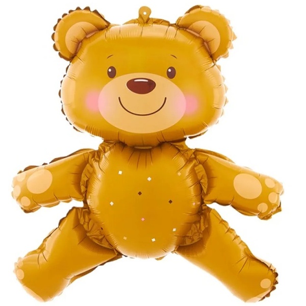 Balónek fóliový Medvídek 60x64 cm