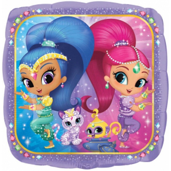 Balónek fóliový Shimmer and Shine 43 cm