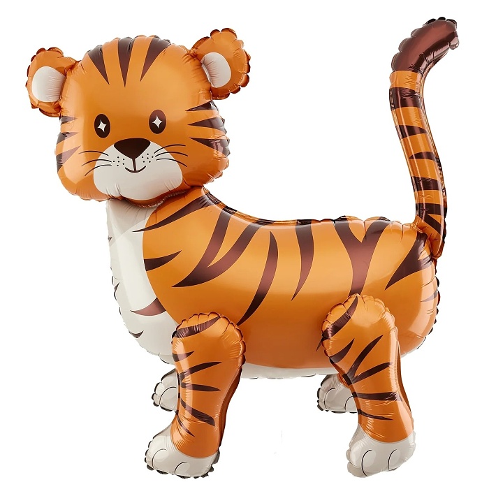 Balónek fóliový Tygr stojící 58x56 cm