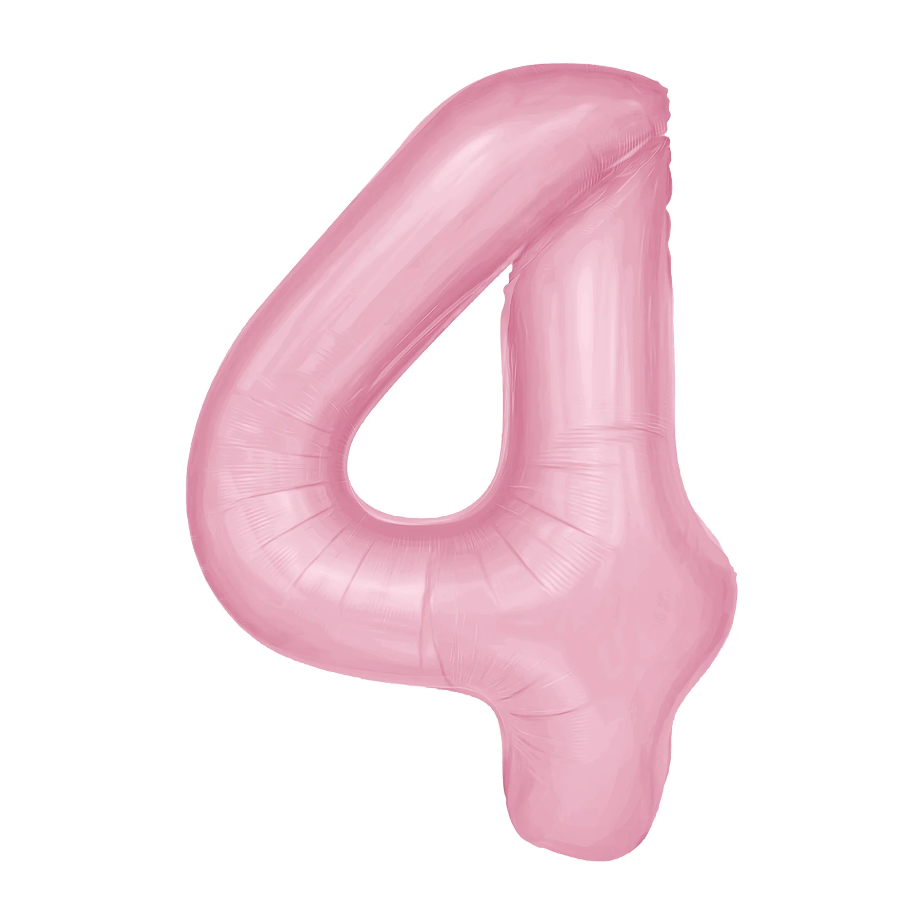 Balónek fóliový číslice 4 růžová 100 cm