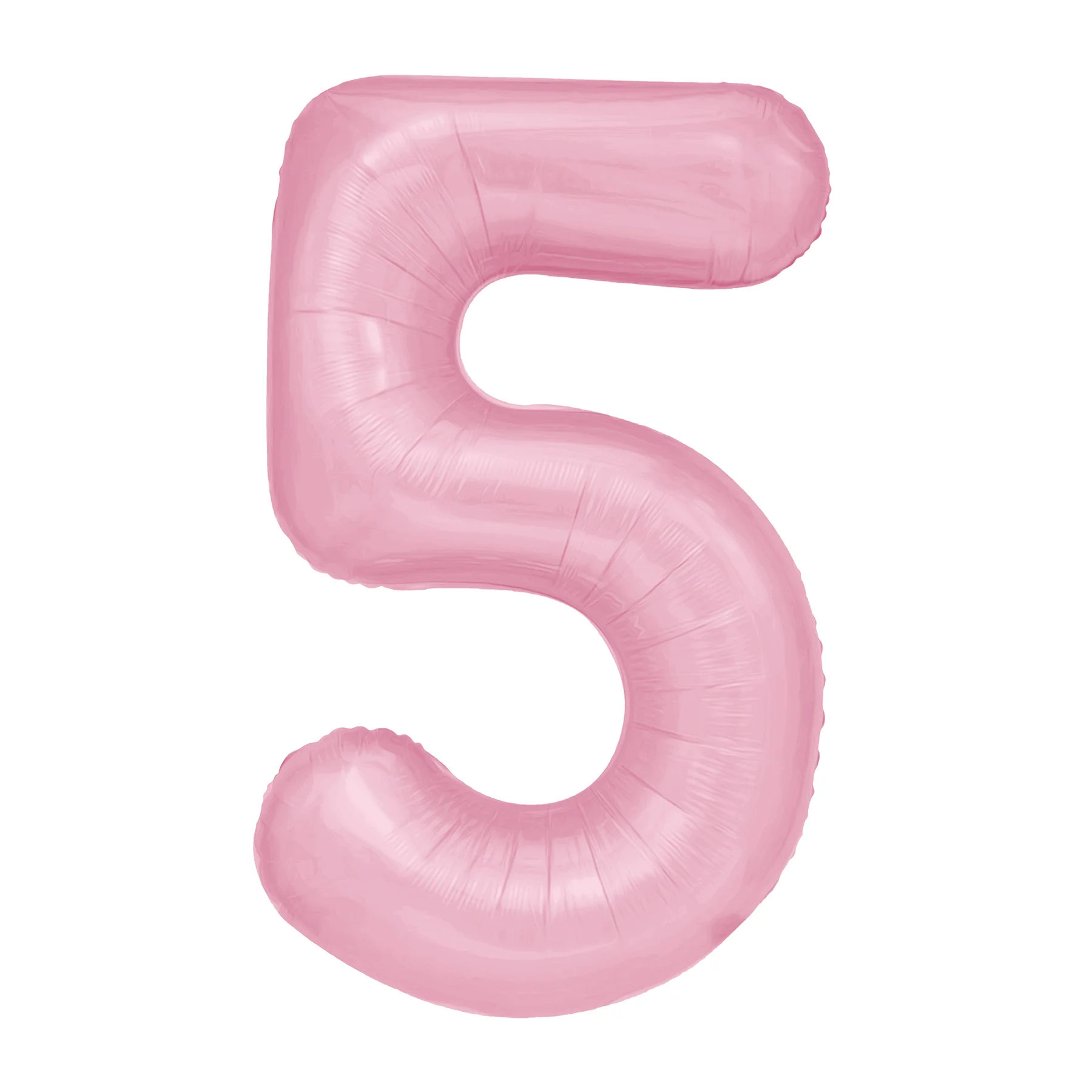 Balónek fóliový číslice 5 růžová 100 cm