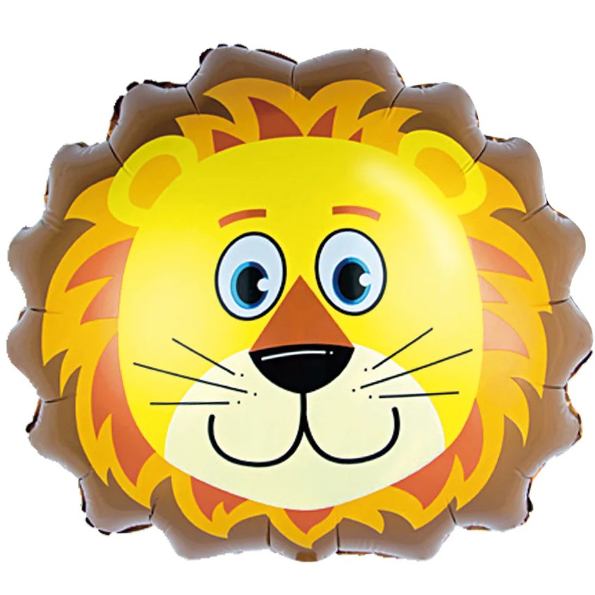 Balónek fóliový hlava Lva 59x54 cm