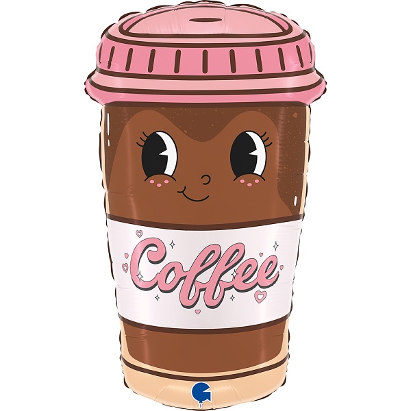 Balónek fóliový kelímek kávy 61 cm