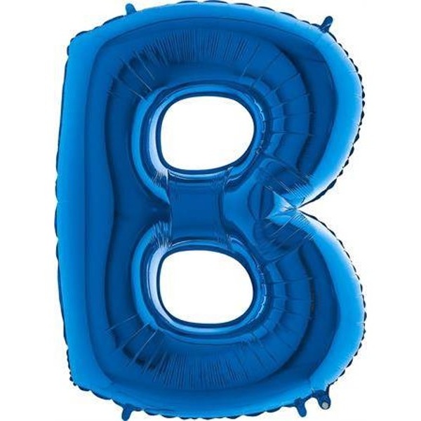 Levně Balónek fóliový písmeno modré B 102 cm