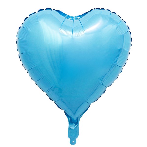 Balónek fóliový srdce světle modré 50ks