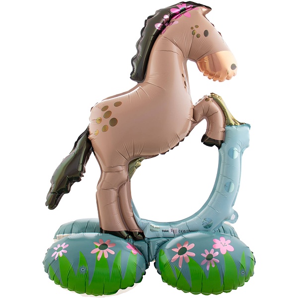 Balónek fóliový stojící kůň 53x74 cm