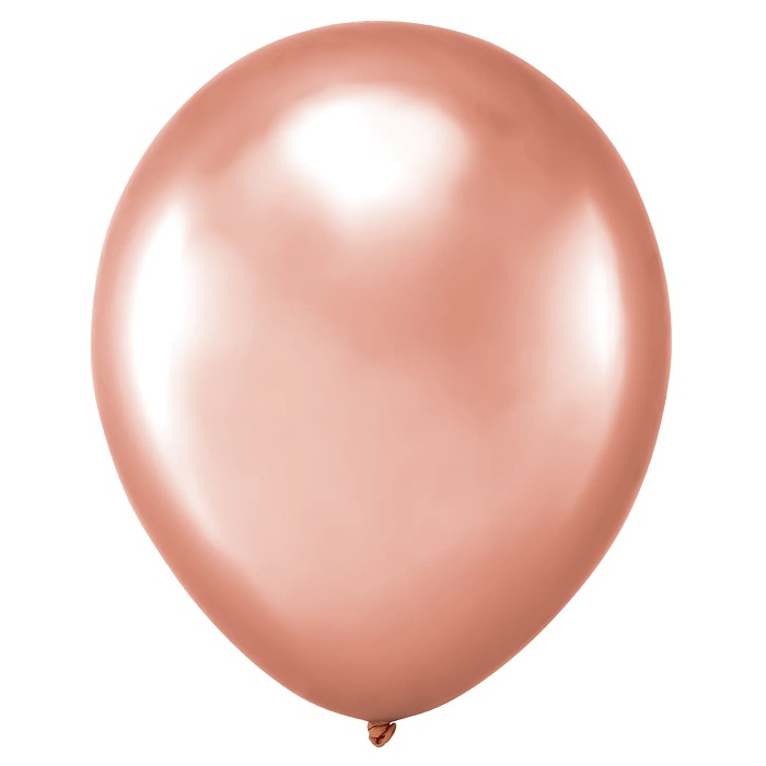 Balónek latexový chromový rose gold 30 cm 1 ks