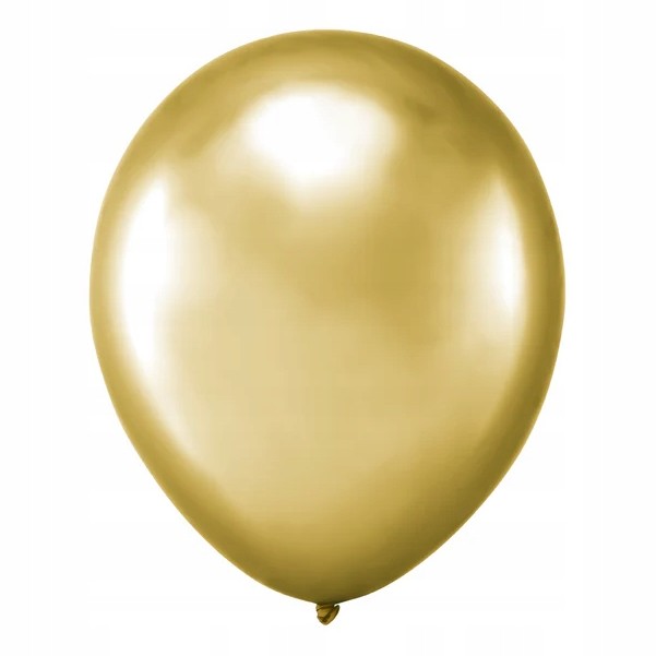 Balónek latexový chromový zlatý 30 cm 1 ks