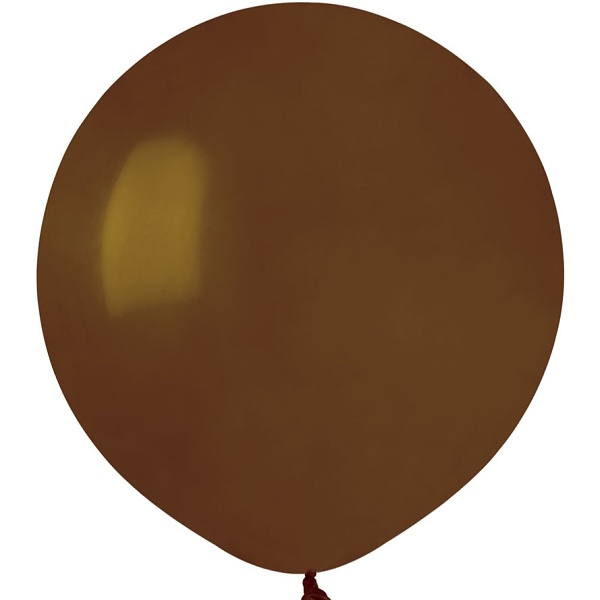 Balónek latexový hnědý 48cm 1ks