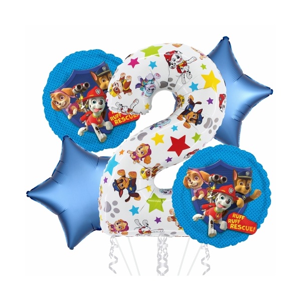 Balónkový buket 2. narozeniny Tlapková patrola