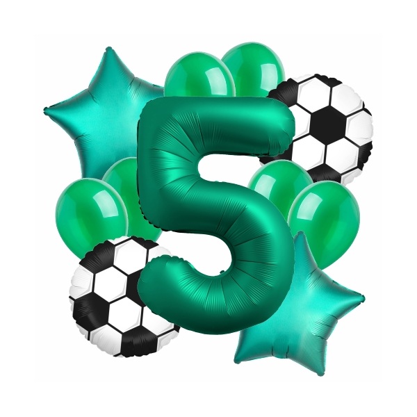 Balónkový buket 5. narozeniny Fotbal