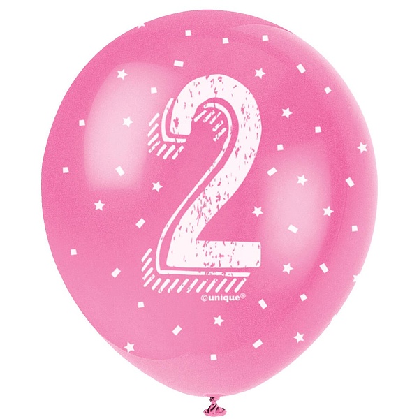 Balónky latexové č. 2 s hvězdičkami 30 cm 5 ks