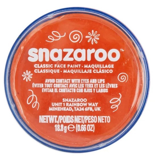 Barva na obličej pastelová tmavě oranžová 18ml