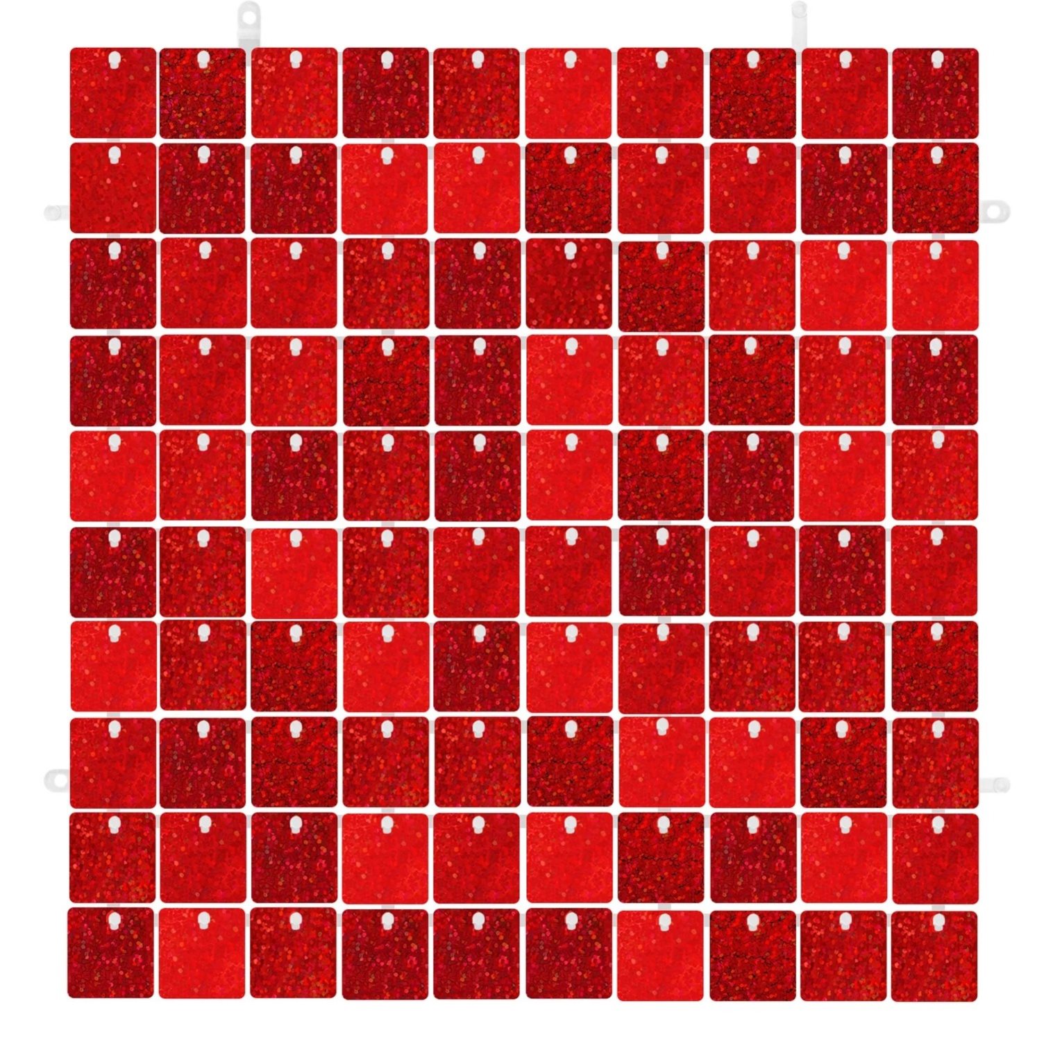 Dekorační čtvercový panel červený 30x30 cm 1ks