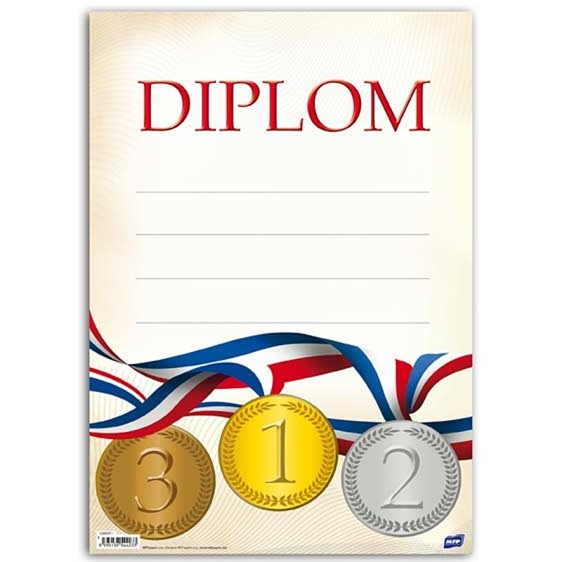 Dětský diplom A4 - medaile