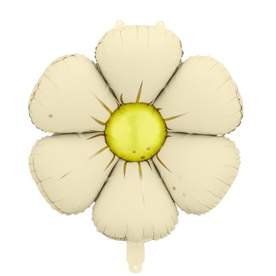 Fóliové balónky Sedmikrásky krémové 4 ks 65 cm