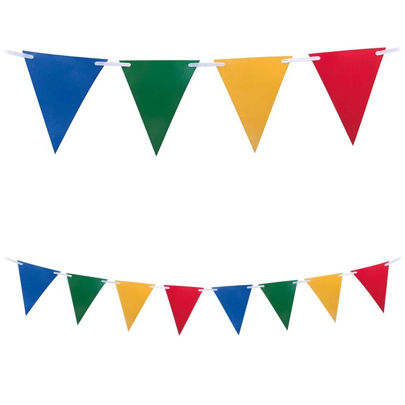 Girlanda papírová mix barev