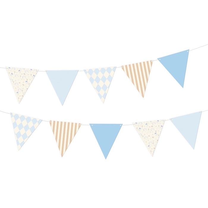 Girlanda vlaječky modré 190 cm