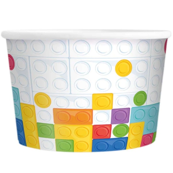 Kelímky na zmrzlinu Blocks 150 ml 6 ks