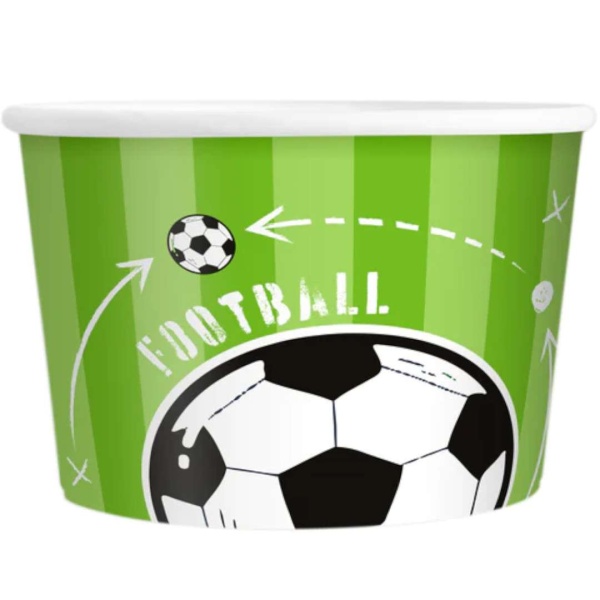 Kelímky na zmrzlinu Fotbal 150 ml 6 ks