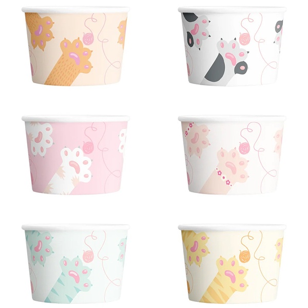 Kelímky na zmrzlinu Kočky 6 ks