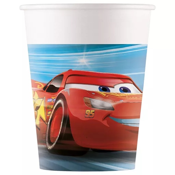 Kelímky papírové Cars 200 ml 8 ks
