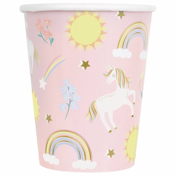 Kelímky papírové Unicorn 260 ml 8 ks