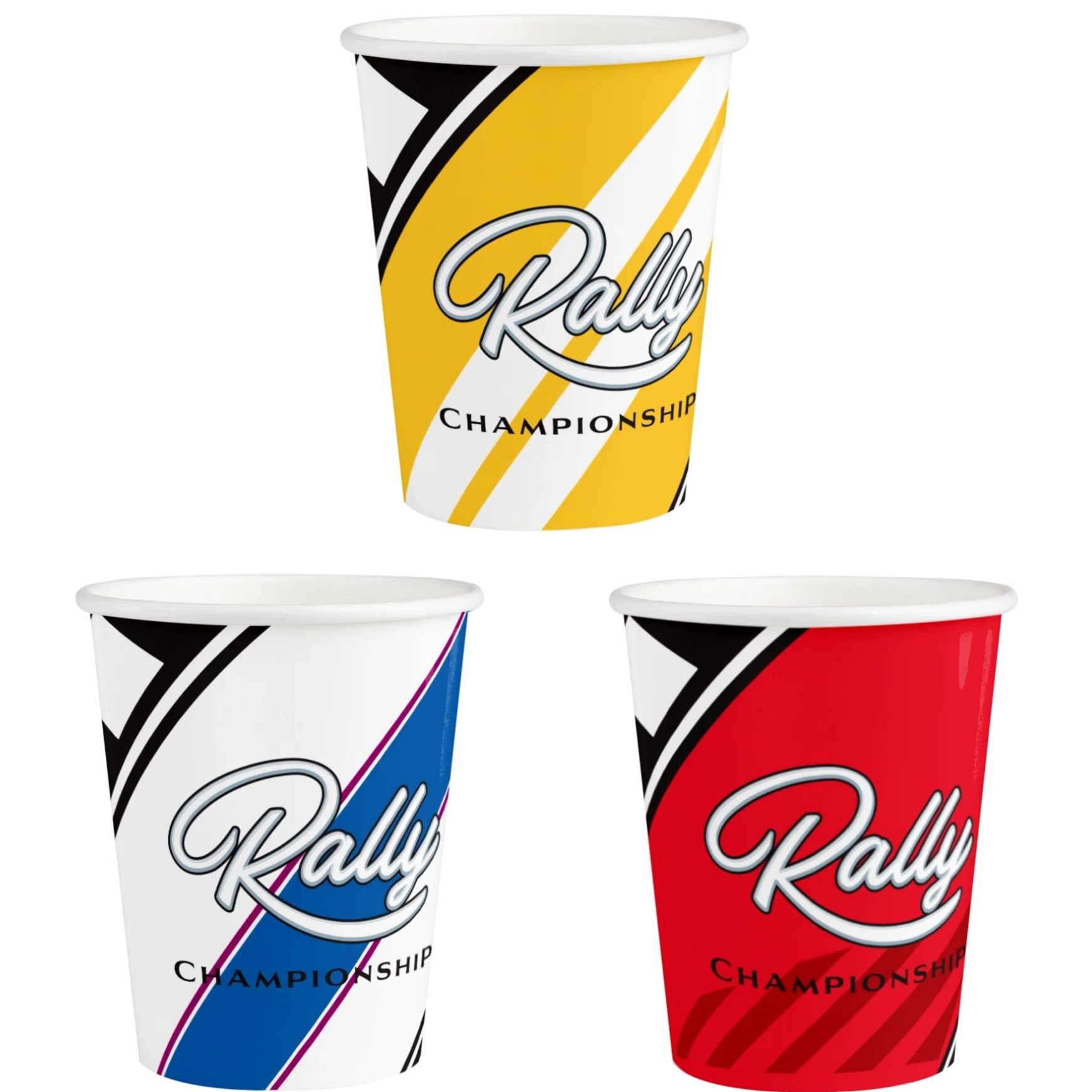 Kelímky papírové závodní auta 270 ml 6 ks