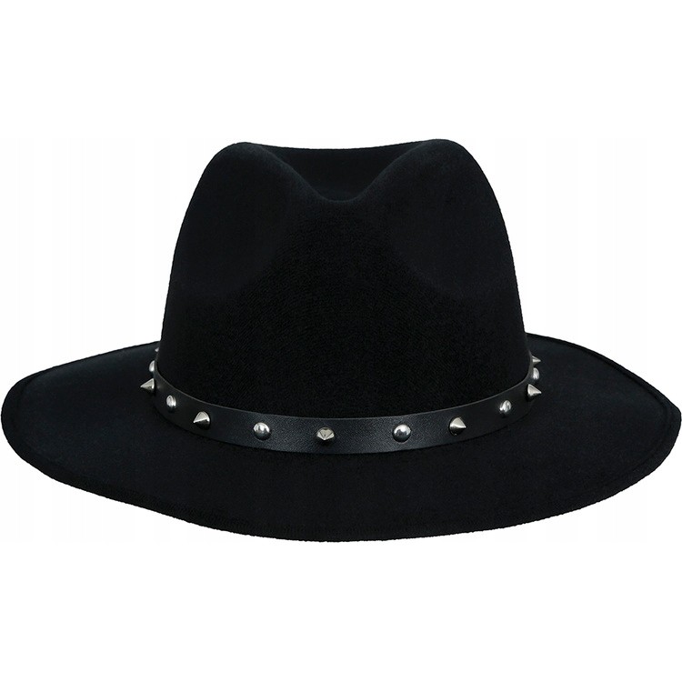 Klobouk kovbojský černý s cvočky